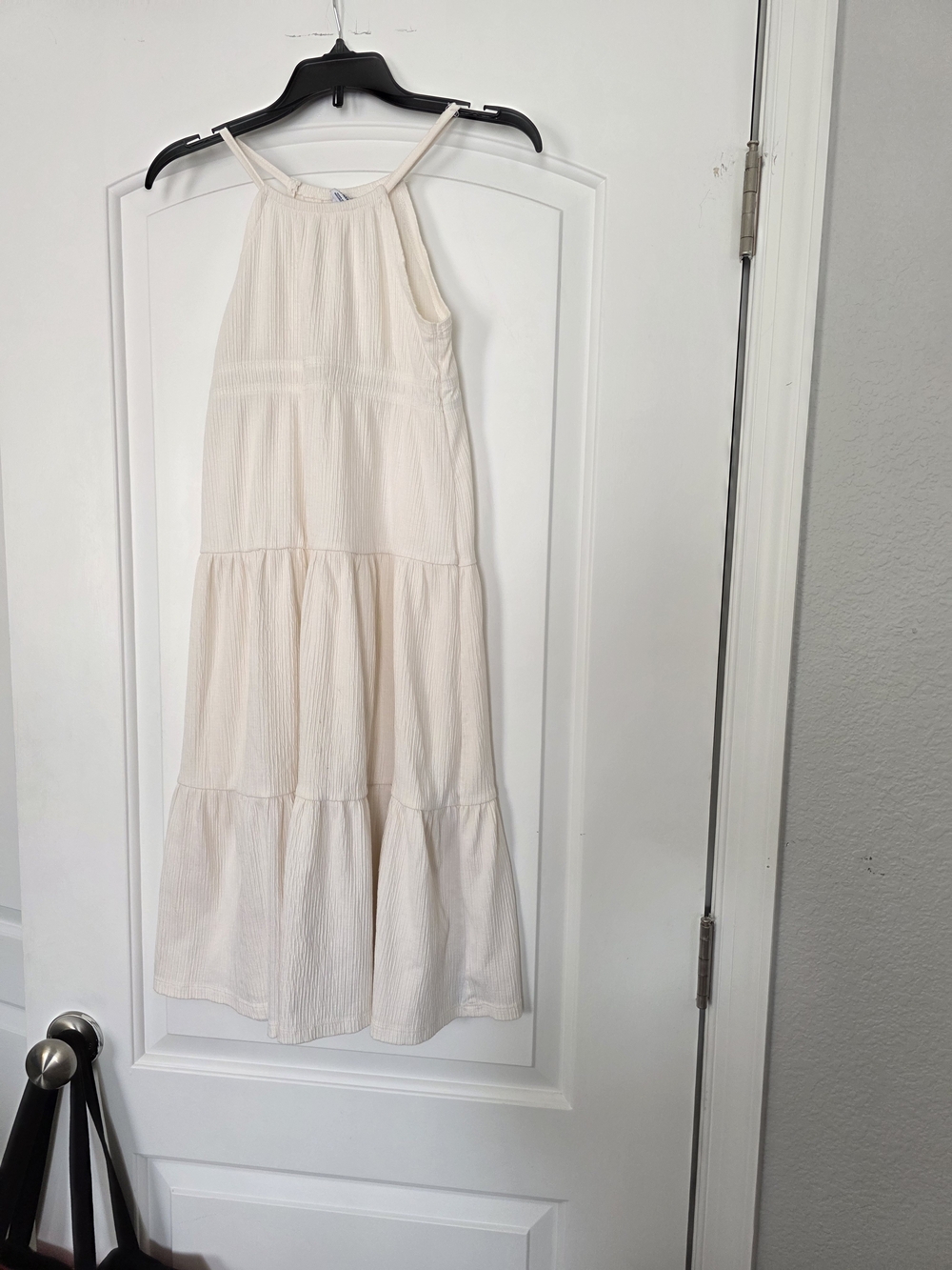 Old Navy Cream Tiered Sundress